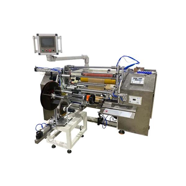 Automatic Coreless Food Paper Rewinder With Auto Labelling